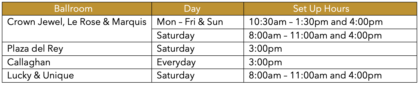 Time Table