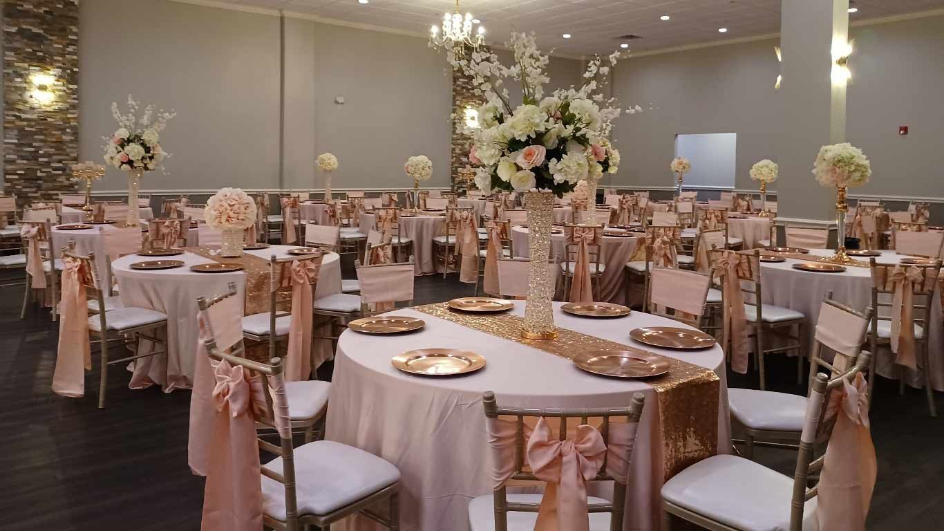 Sweet 16 party hall with dance floor