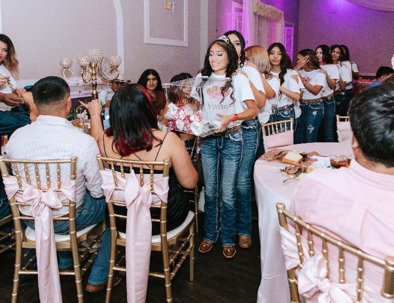 Ballroom designed for quinceañera reception
