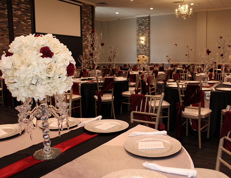 Dance floor for quinceañera waltz