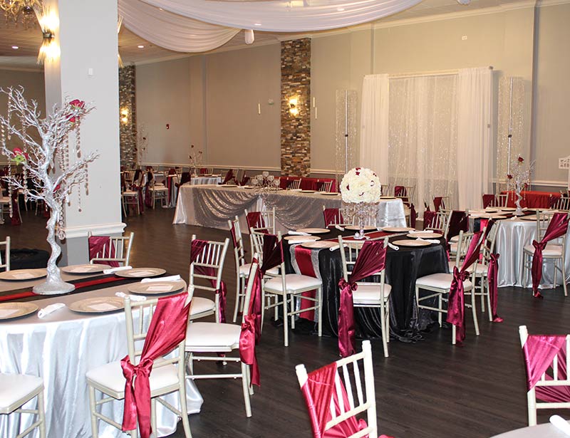 Quinceañera crown centerpiece on table